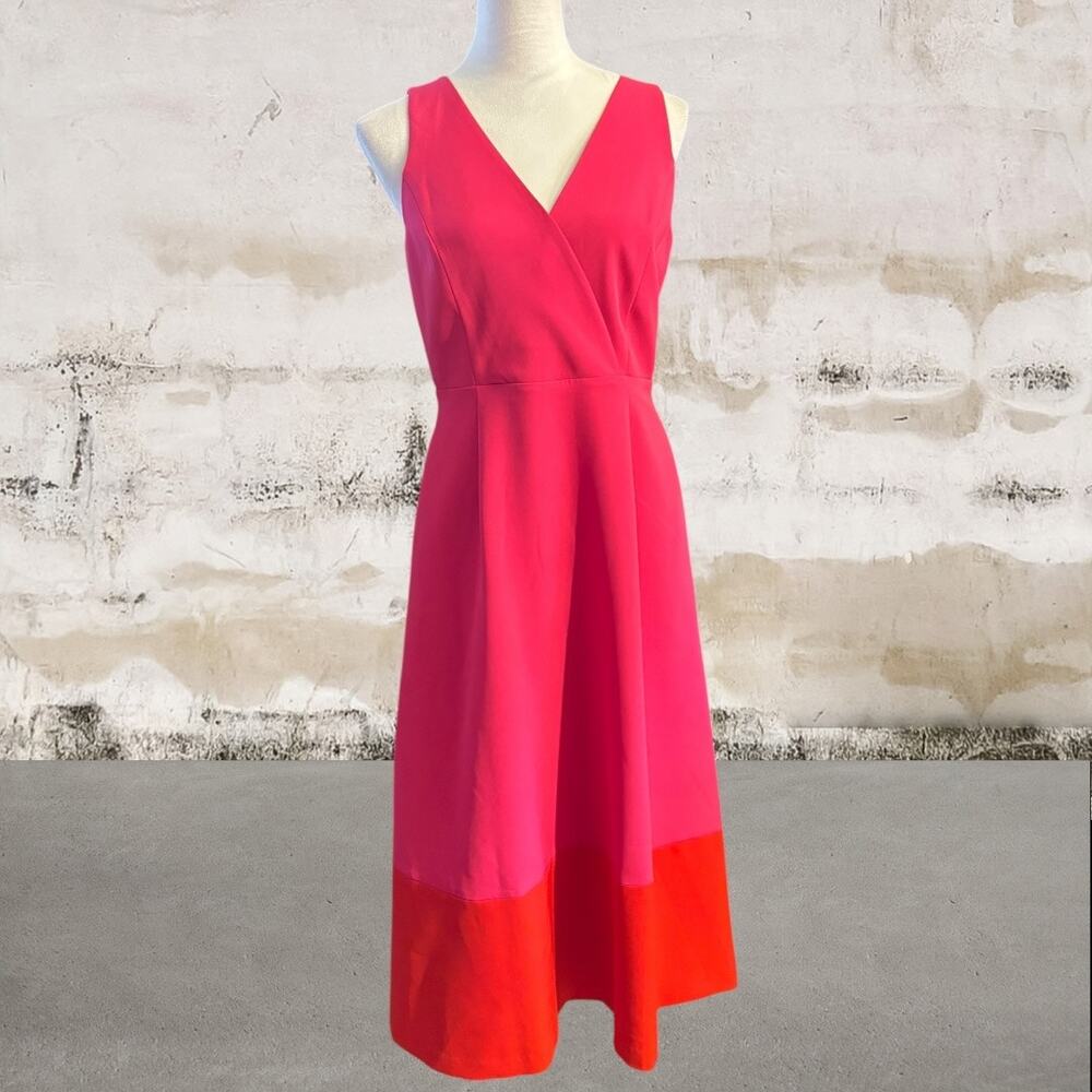 Anne Klein $139 Colorblock A-Line Dress Size 2 NWT - Picture 2 of 7